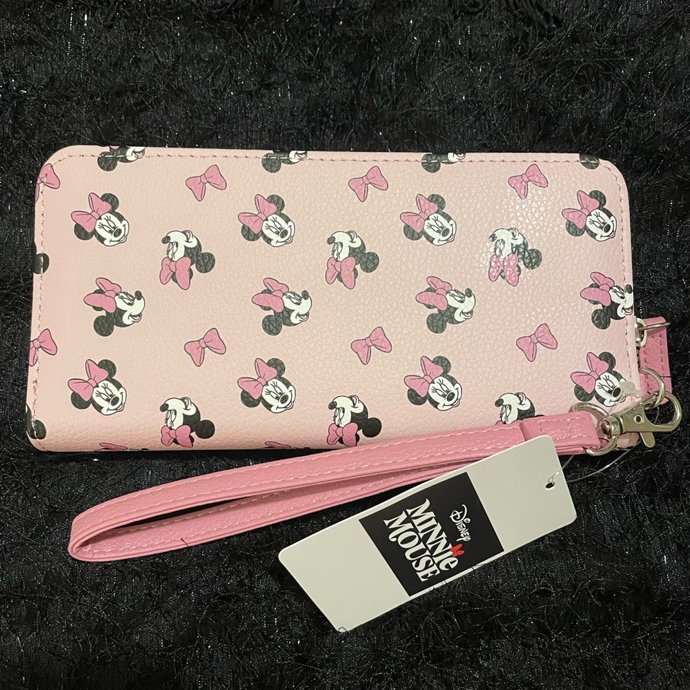 Disney Minnie Mouse pink zip around wallet - Picture 2 of 5